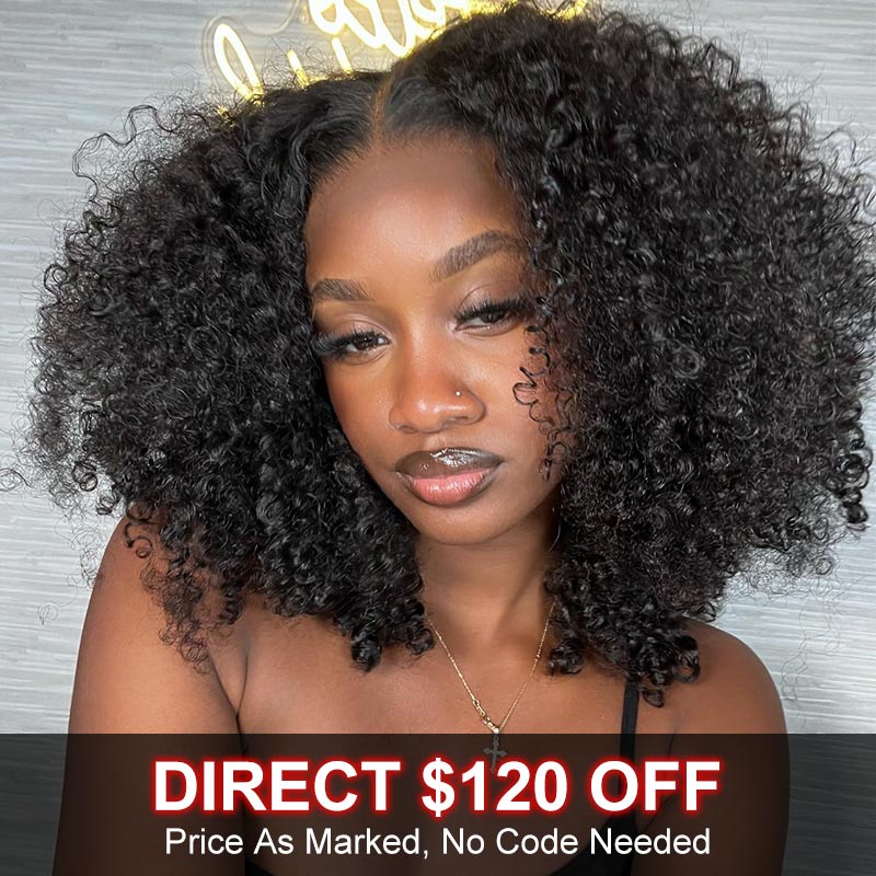 Soul Lady Flash Sale $120 Off Boom Jerry Curly Hair 13x4.5 Full Frontal HD Lace Wig Real Human Virgin Hair Wigs With Pre Plucked Hairline