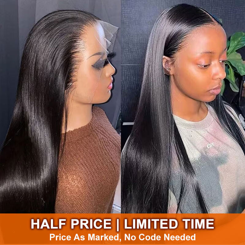Soul Lady Natural Straight 13x4 Lace Front Wigs Half Price For Real Human Hair Wigs-first image