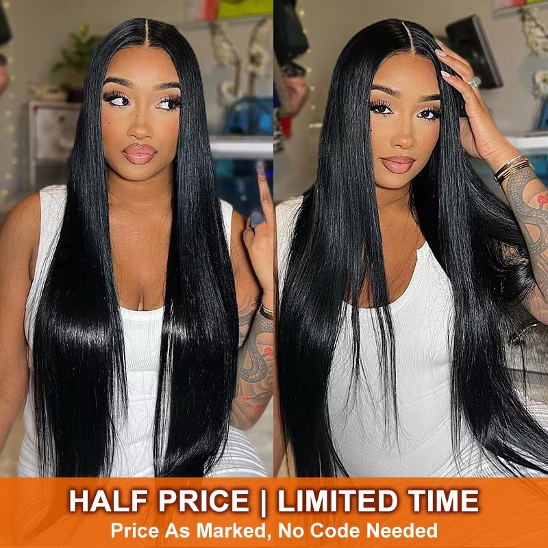 Soul Lady Silky Straight 4x4 Lace Wigs Half Price For Real Human Hair Glueless Wigs-half price