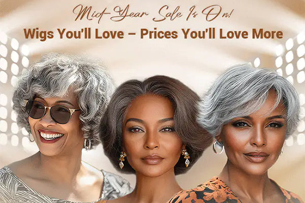 Elegant Grey & Salt and Pepper Wigs by Soul Lady – Perfect for Black Women Over 50"