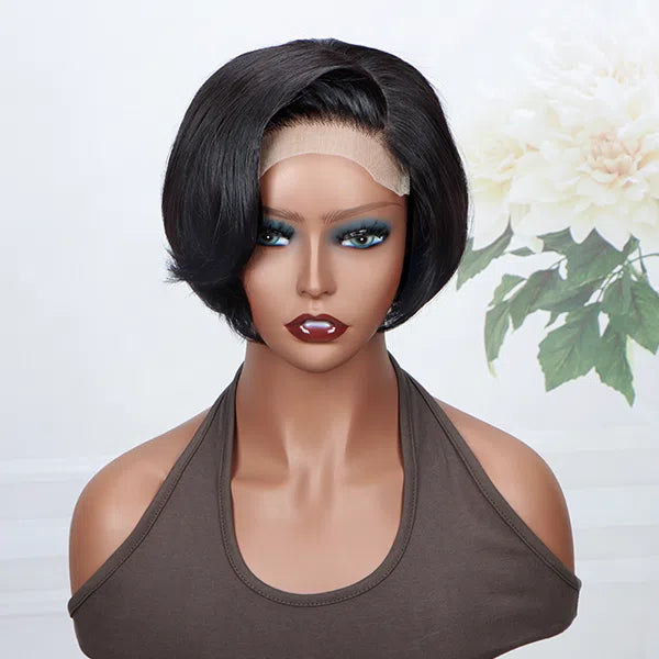 Short Bob Pixie Cut Wig Mature Boss Style Pre-styled Lace Wig - soulladyhair