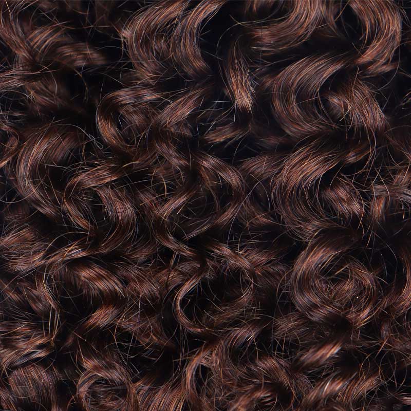 Brownish Grey Curly Hair Drawstring Ponytail Hair Human Hair Extensions