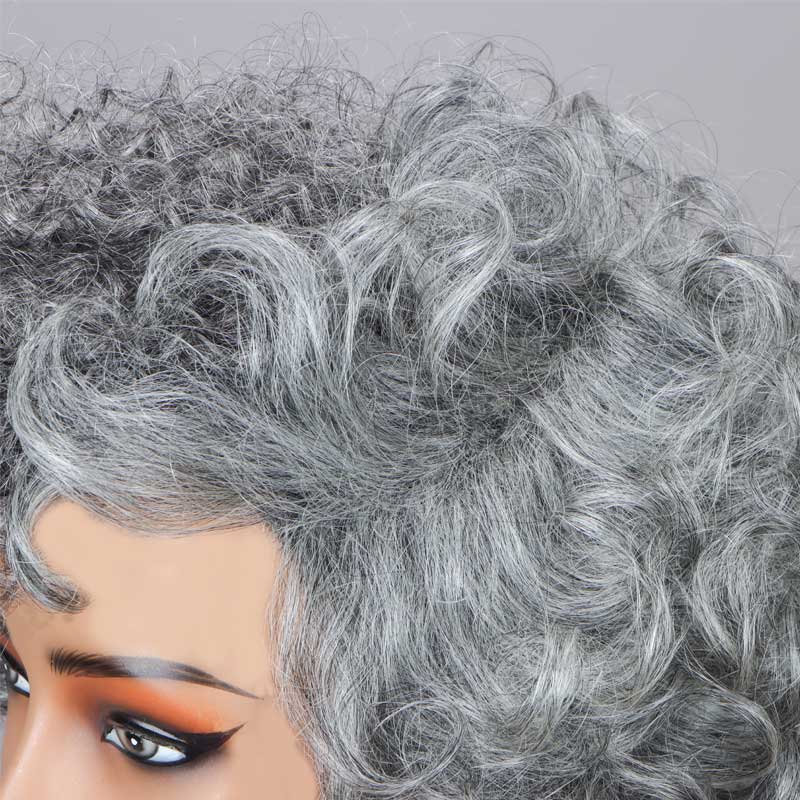 Seniors Short Offers both Jerry Curly and Bouncy Curly textures, giving you two unique styles in one wig