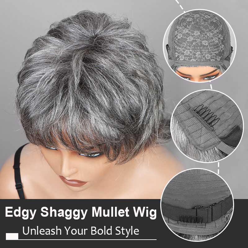 Trendy Shaggy Mullet With a Modern Twist Combining Texture and Layers for a Bold Fashionable Look-Details