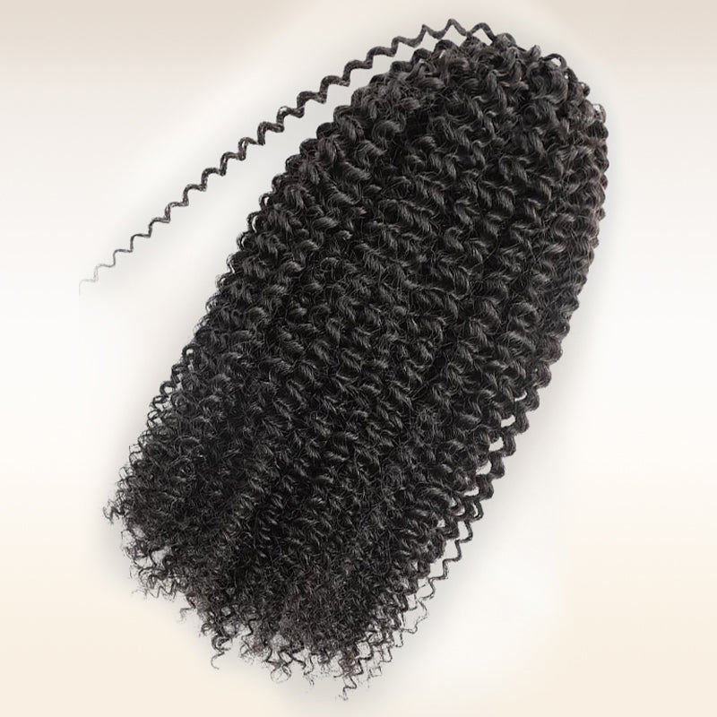 Soul Lady Wigs| Kinky curly crochet hair extensions by Soul Lady, 100% human hair with soft, springy texture and natural shine.