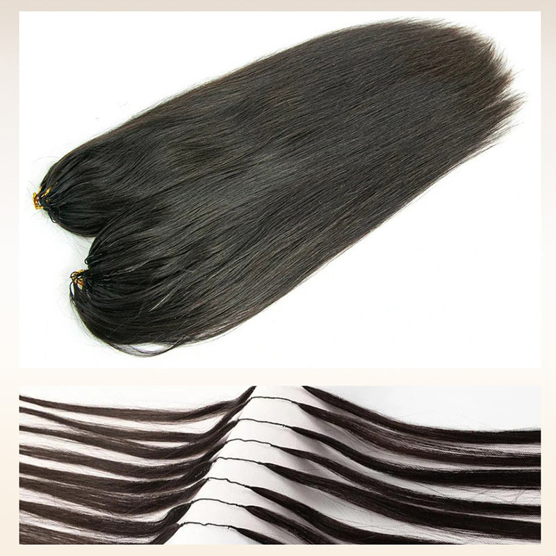 Soul Lady Wigs| Straight crochet hair extensions made of 100% human hair by Soul Lady, soft, tangle-free, and easy to style.