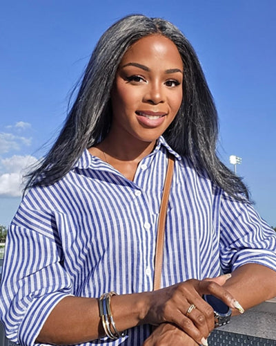 Soul Lady medical full lace straight human hair wig creates a realistic scalp appearance and provides a comfortable, breathable fit for everyday wear.