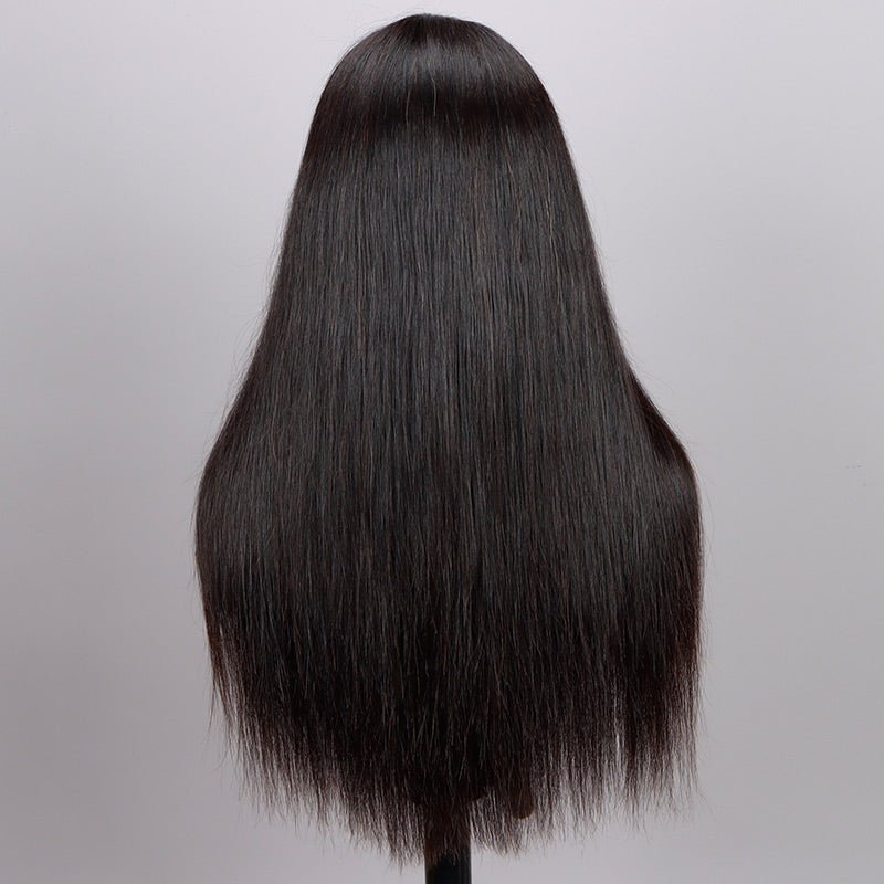 Soul Lady Long Silky Straight 5x5 HD Lace Closure Wigs Real Virgin Human Hair Mid Part Glueless Wig