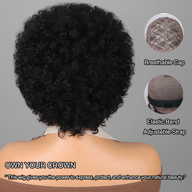 Pixie Cut Curly Wig Short Kinky Curly Human Hair Wigs – Soul  display picture 2