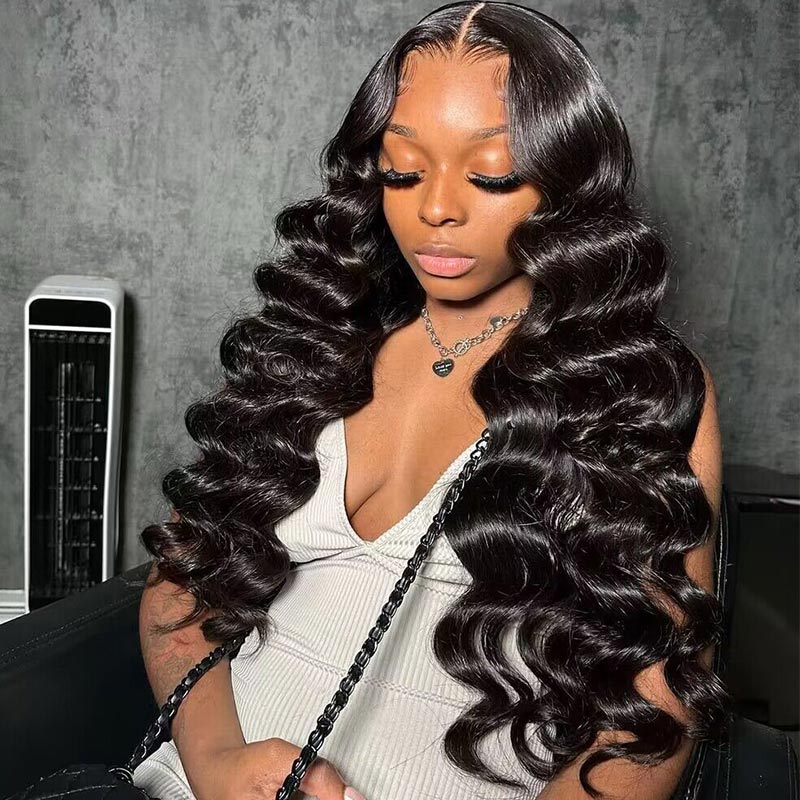 Soul Lady Long Body Wave 5x5 HD Lace Closure Wigs Real Virgin Human Hair Mid Part Glueless Wig