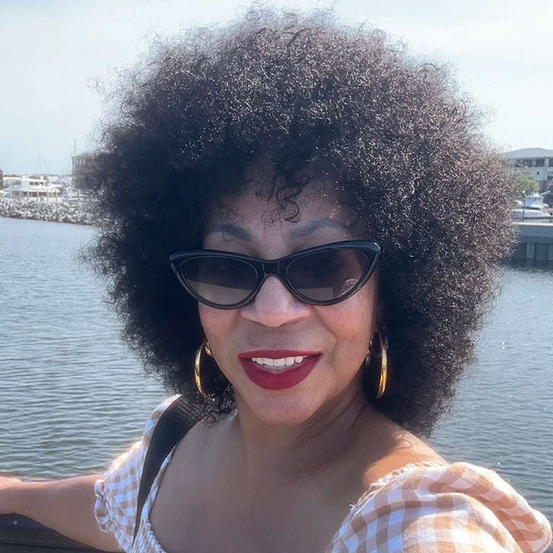 Soul Lady Boom Afro 4C Curly Wigs Real Human Hair Non-Lace Glueless Wear and Go Wigs-model Magdaline