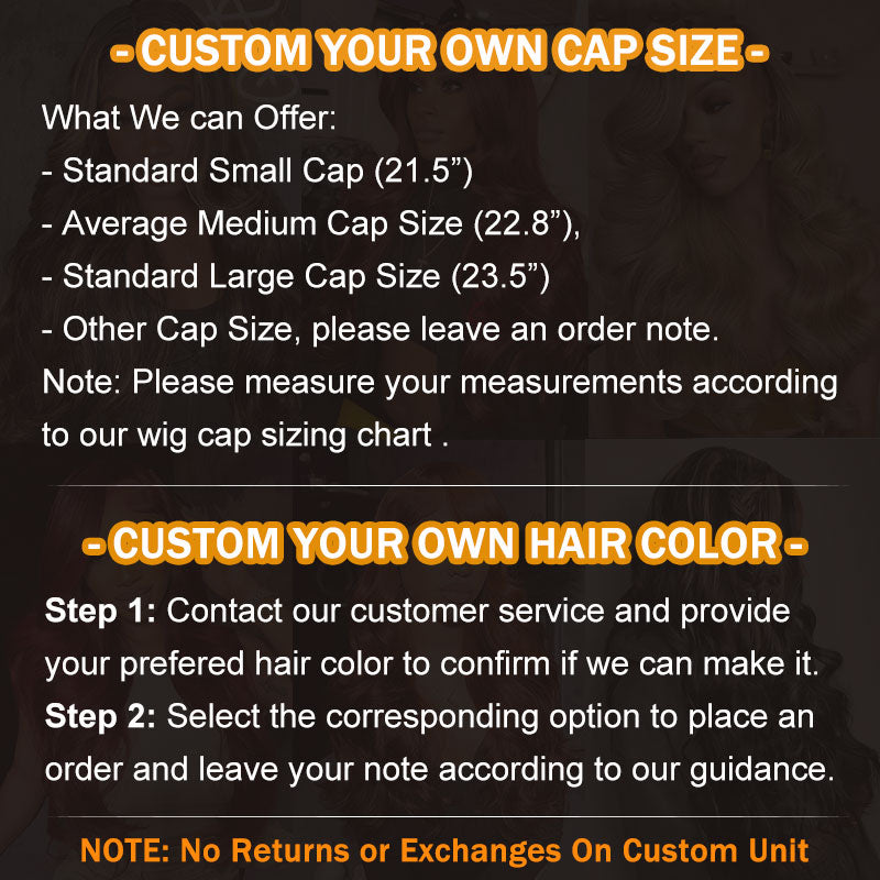 Soul Lady Custom Fit Wig: Personalized Cap Size & Hair Color