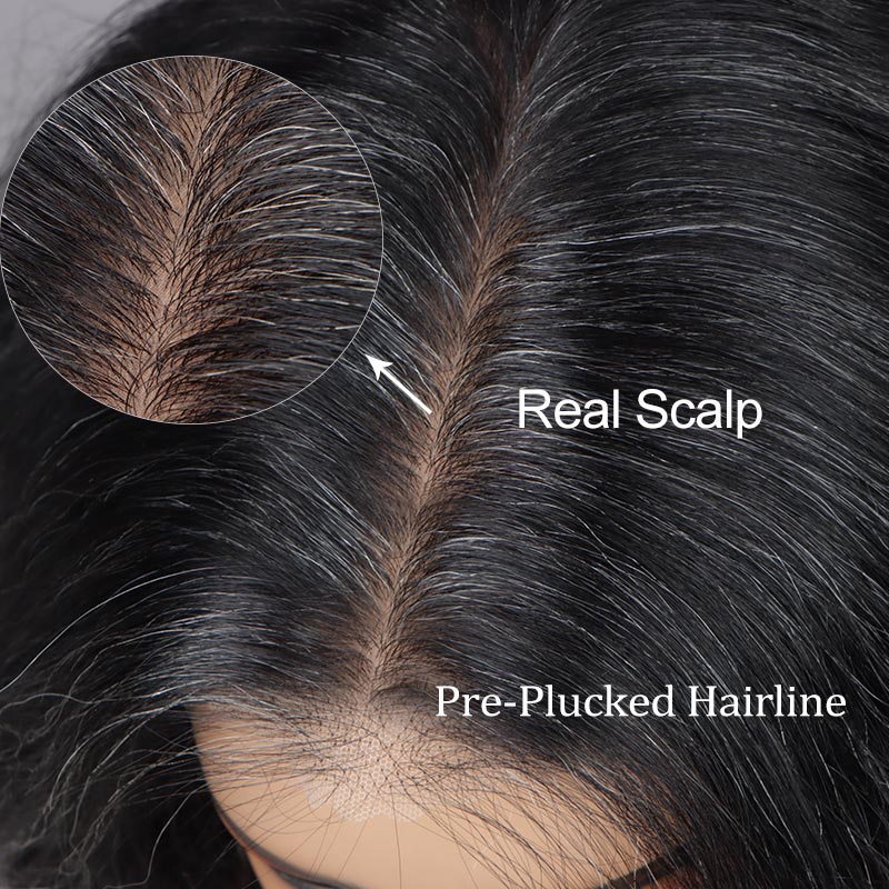Blythe | Real Scalp Silk Base Full Lace Wig Dark Salt And 