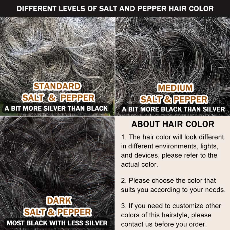 Short Tapered Pixie Haircuts Salt And Pepper Color Natural Wave Human Hair Glueless Wigs For Women Over 50-