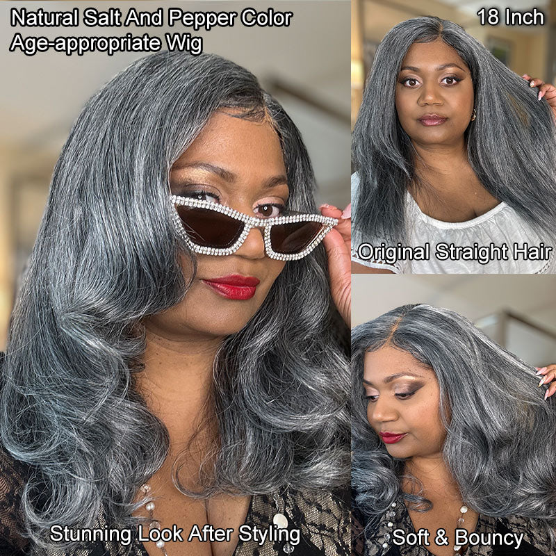 soul-lady-silver-fox-body-wave-human-hair-5x5-hd-lace-wig-salt-and-pepper-wig-for-older-women-model-Kenton-Habiba-straight-hair-and-body-wave-hair-style-18-inch