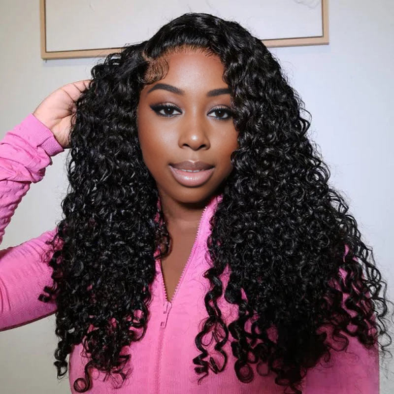 Soul Lady Spiral Curly 13x6 HD Lace Frontal Wig Real Human Hair Pre Plucked Hairline