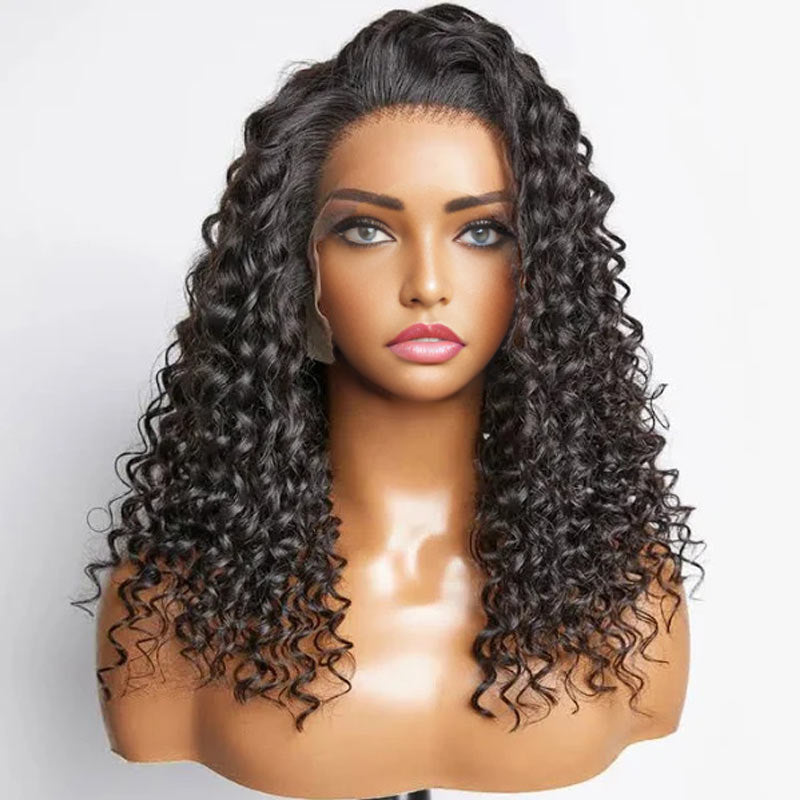 Curly Hair Wigs 13x6 HD Lace Front Wig Kinky Curly Human  display picture 2