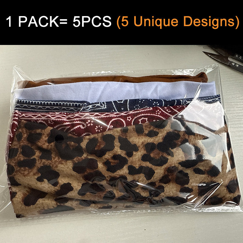 Soul lady wigs | 5-Pack Wide Headbands for Women | Boho Print & Solid Hair Accessories For Wig-real headband show-package show