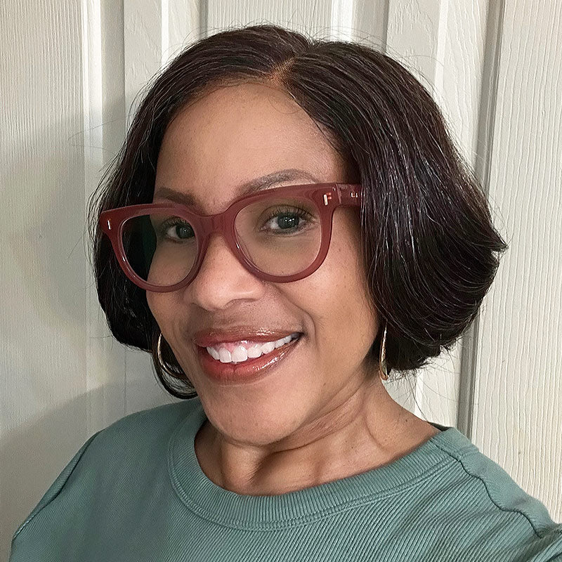 Soul Lady Wig|Wear And Go | Chic Brown Layered Wigs With Gray Highlights Natural Wavy Human Hair Glueless Lace Wigs For Women-model real life with al and chelle