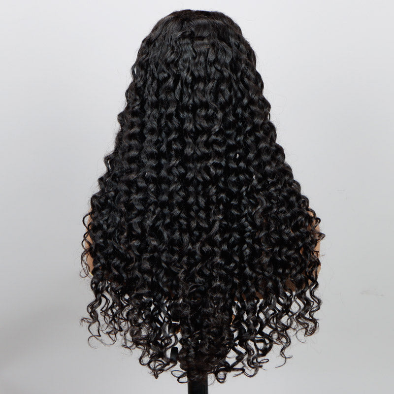 Wear And Go Glueless Curly Wigs Human Hair For Black Women Pre Plucked Pre Cut 5x5 HD Lace Closure Wigs Brazilian Virgin Curly Human Hair Wig For Beginners Natural Color 18 Inch - View #11