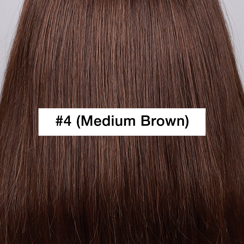 Soul lady wigs customized hair color image on #4 medium brown color