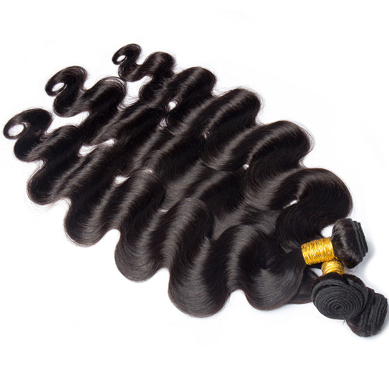 Brazilian Body Wave 3 Bundles With Lace Closure Deal Virgin Human Hair – ULit - View #5