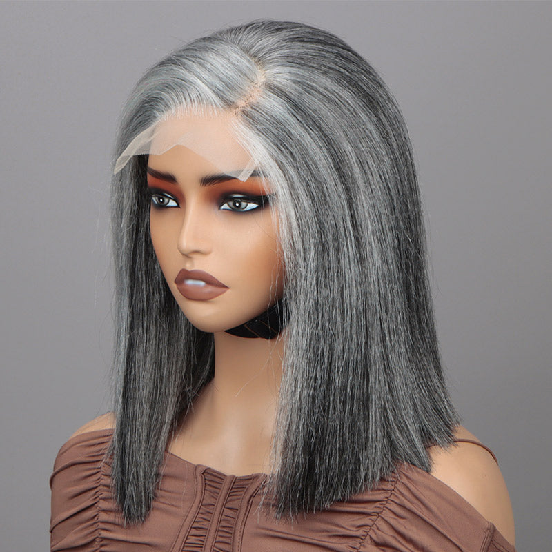 Lush Gray Salt N Pepper Wigs Human Hair Capture for Desktop Lush Gray Salt N Pepper Wigs Human Hair Capture for Desktop