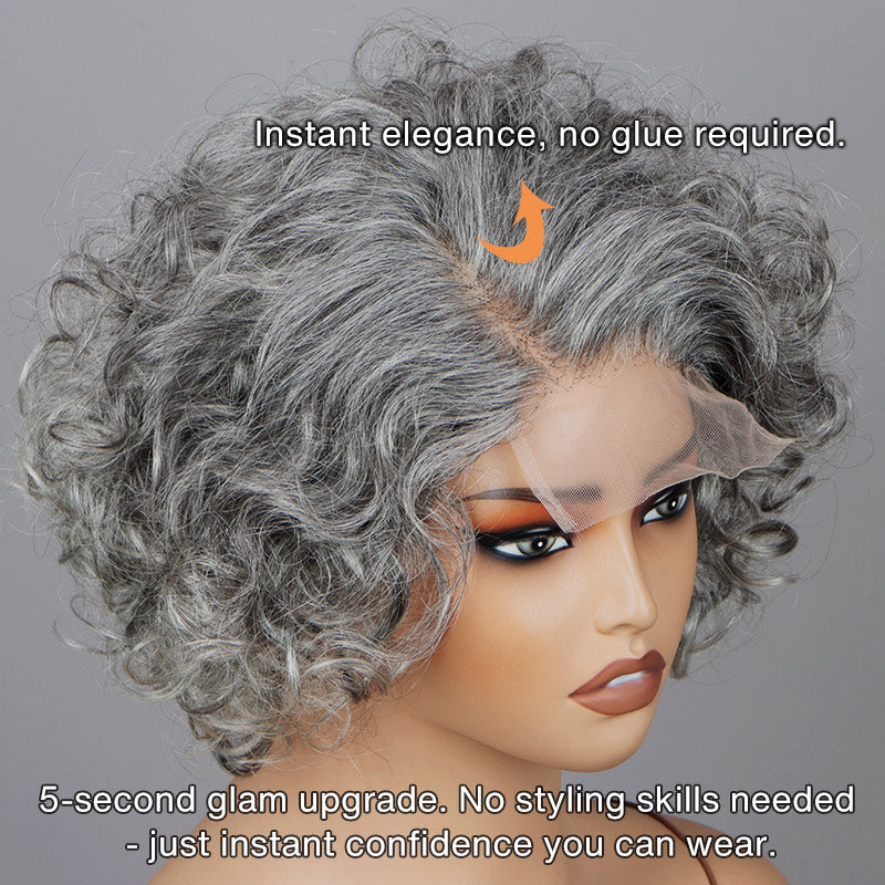 Human Hair Wig Short Wavy Bob Glueless Lightweight Cap Textured Ends Amazon.com : omswet Glueless Body Wave Bob Wig Human Hair  main image 4